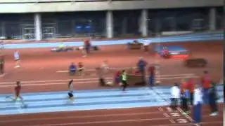 20150223_Москва ЦСКА_200 м_Настя Строгонова - второе место в забеге 28,7 с