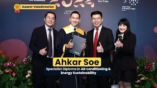 Ahkar's Work-Study Success: SP PACE's Specialist Diploma in Air-Con & Energy Sustainability♻️