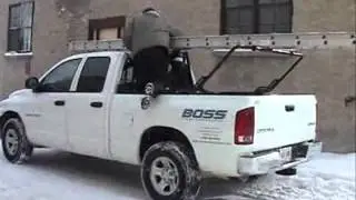 Window Guard With Flip Rack by Boss Truck Accessories