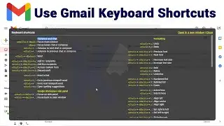 Gmail 👉 How to Use Gmail Keyboard Shortcuts / Gmail shortcut keys quickly