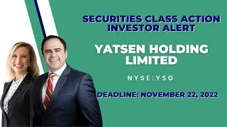 YSG Stock News (#YSG) YSG Stock News Alert | INVESTOR ALERT Yatsen Holding Ltd $YSG