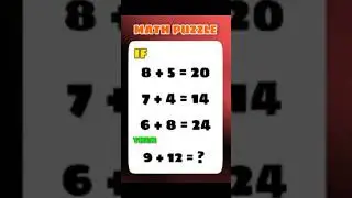 Math puzzle / iq test / ips math question/ brain test || #ytshorts #maths #trending #shorts