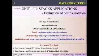Stack: Evaluation of Postfix Notation
