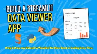 Build a Streamlit Data Viewer App with Python | Upload CSV & Visualize Instantly