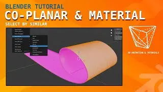 Blender Tutorial: Select Similar Co-planar and Material