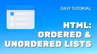 HTML TUTORIAL FOR BEGINNERS | Ordered and Unordered Lists in HTML | Updated [tutorial] 2024!