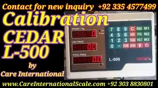 How to Calibrate Ceder L500 Weighing Scale Calibration | Price Computing Scale by Care International