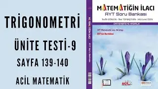 MATEMATİĞİN İLACI AYT SORU BANKASI (Trigonometri Ünite Test-9)