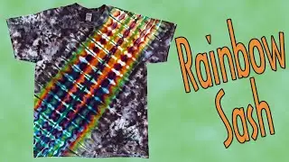 Tie Dye:  Rainbow Sash [Ice Dye, Liquid Dye]