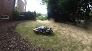 Traxxas Slash Drifiting in Slow Motion