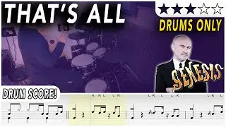 That's All (DRUMS ONLY) - Genesis | DRUM SCORE Sheet Music | 
