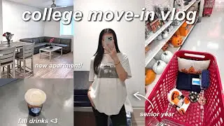 COLLEGE MOVE-IN VLOG: my new apartment *senior year* | uci plaza verde II
