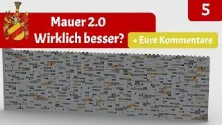 #005 Castle Wall 2.0 really better? - BUILDING A CASTLE WITH LEGO AND OTHER BRICKS