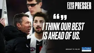Craig McRae addresses the press after our King's Birthday clash against Melbourne.