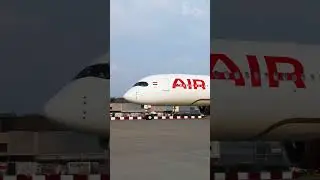 We're thrilled to welcome Air India's Airbus A350 to Heathrow. 🤩 🛬