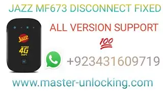 HOW TO UNLOCK JAZZ MF673 DISCONNECT FIXED