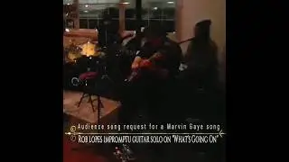 Rob Lopes Impromptu Guitar Solo on Marvin Gaye's  