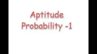 Probability - part 1