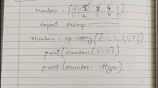 Solving question in numpy library