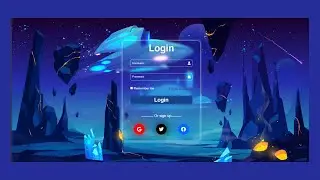Glassmorphism Login Page design | HTML & CSS | Tutorial to create a  website using html