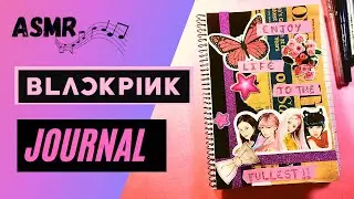 Journal with me | Black Pink Theme | ASMR