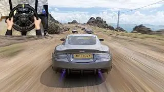 1076HP Aston Martin DBS 2008 |Racing Rally Forza horizon 5 |Steering Wheel Gameplay