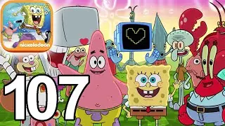 SpongeBob Patty Pursuit INNER MACHINATION OF THE THOUGHTLESS MIND All Level & Endings Part 107 (iOS)