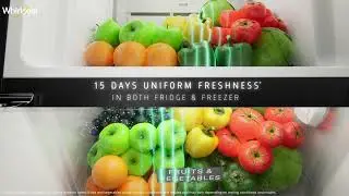 Whirlpool IntelliFresh Pro Frost Free Refrigerator with 6th Sense NutriLock Technology