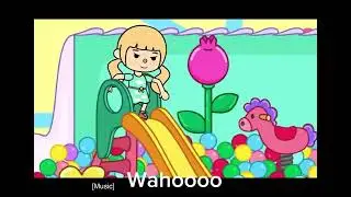 Sibling fighting elevator sad story Toca animation with subtitles