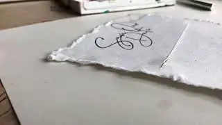 leather coaster save the date 2