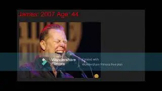 James Hetfield Throught The Years