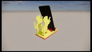 3D Modelleme ile ASLAN TELEFON STANDI | Blender - SketchUp - AutoCAD