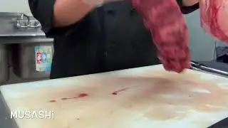 Trimming a beef tenderloin