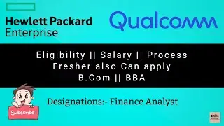 Financial Analyst Jobs | Qualcomm | Hewlett Packard Enterprise | How to Apply for Financial Analyst