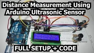 Arduino uno ultrasonic sensor with LCD display | Arduino uno ultrasonic distance measurement