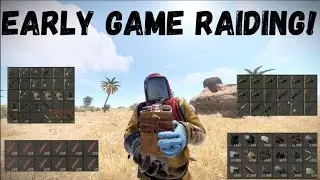 RUST- EARLY GAME RAIDS SET US UP FOR THE WIPE!