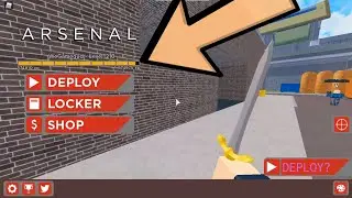 Playing Arsenal, IN THE MENU [Roblox Arsenal]