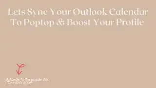 How to sync your Outlook calendar with Poptop