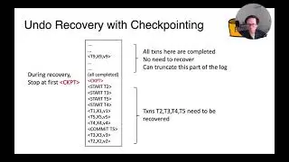 Lecture 20 Part 9 ARIES and Checkpointing