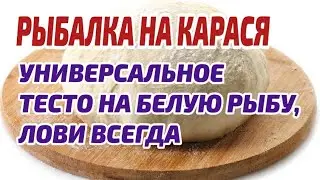 ТЕСТО ДЛЯ РЫБАЛКИ НА КАРАСЯ. РАБОТАЕТ КРУГЛЫЙ ГОД. ПЛОТВА, КАРАСЬ, ЛЕЩ, ЛИНЬ, КАРП