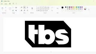 How to draw the TBS (American TV channel) logo using MS Paint | How to draw on your computer