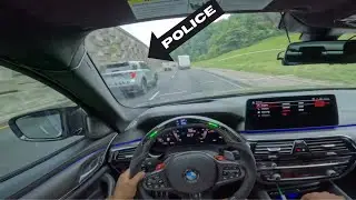 I RAN INTO POLICE WHILE CUTTING UP IN MY BMW M5 COMPETITION!