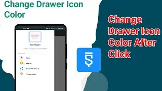How To Change Navigation Drawer Icon Color After Click Button In SketchWare Studio|AndroidBulb|Hindi