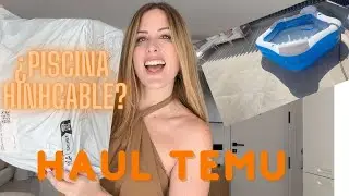 SUPER HAUL TEMU piscina hinchable grande ???? y fundas muebles exterior🏡