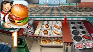 Cooking Fever - Part 1 - Gameplay Walkthrough - Fast Food Court Levels 1-10 (iOS,Android)