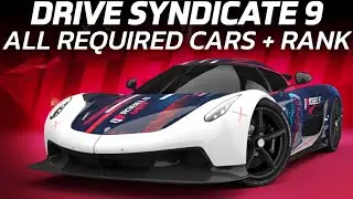 Drive Syndicate 9 - All Required Cars + Rank Requirement | Asphalt 9 Legends