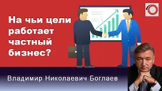 Владимир Боглаев на канале Красная линия: На чьи цели работает частный бизнес?
