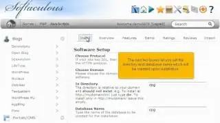 Installing Coppermine using Softaculous