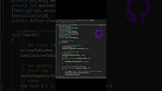 How to create UI Tab Switcher in Unity. #unitytutorial #gamedev #indiegame