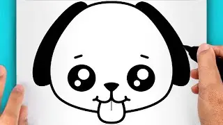 DISEGNI FACILI! COME DISEGNARE UN CANE KAWAII (VIDEO DI DISEGNI)